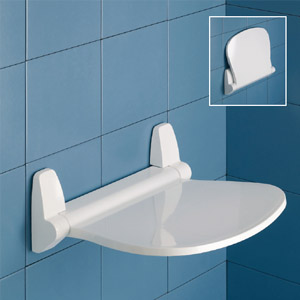 GEDY Beyaz / Krom Duş Oturakları